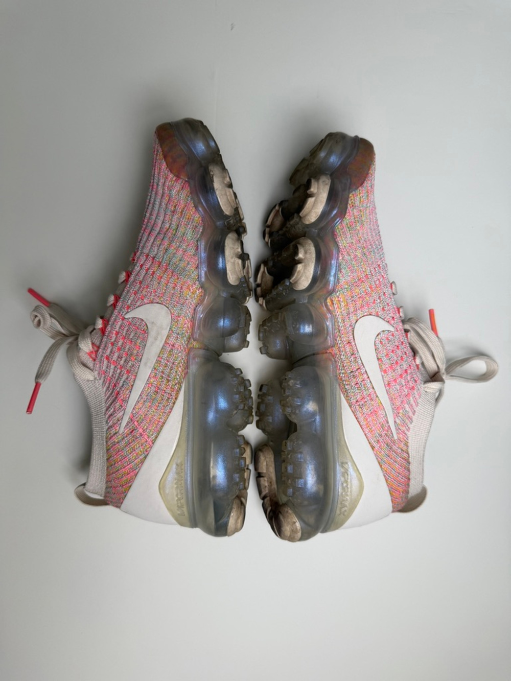 Nike Air VaporMax Flyknit 3 Sunset Pulse Women’s 7.5 Running Shoes - Picture 8 of 8